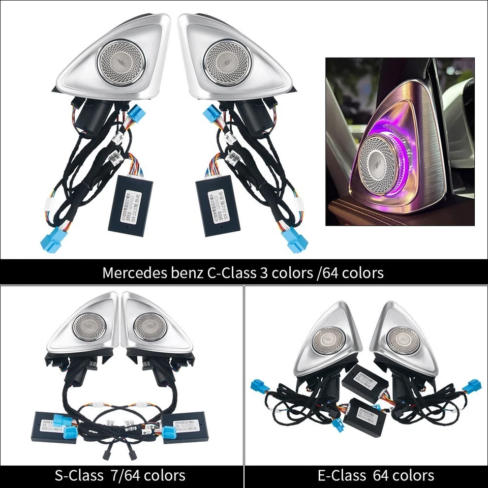 4D Rotating Tweeter Speaker For Mercedes-benz W222 64 Color S-Class 2018-2021 Foto 3 de 4