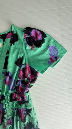 Anthropologie Damen Somerset Stufen Türkis Blumen Maxikleid Größe Small - Bild 5 von 13