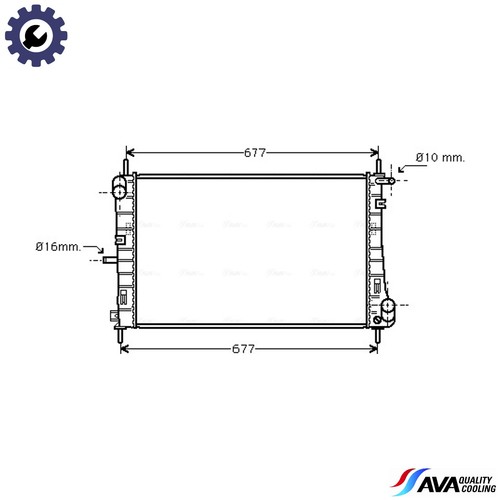 RADIATOR ENGINE COOLING FDA2338 FOR FORD MONDEO/III/Mk/Clipper/Turnier 2.0L - Picture 1 of 9
