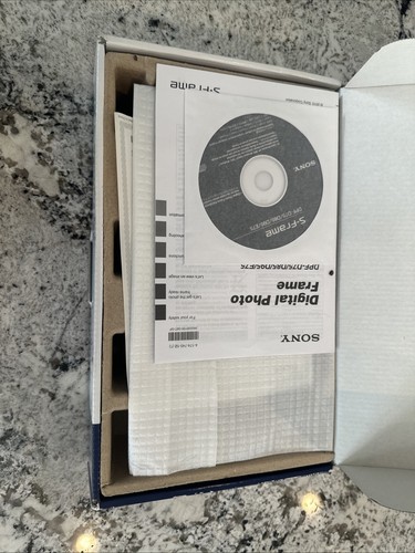 Sony DPF-D75 7" Color Digital LCD Photo Frame Tested And Works, No Power Cord - Picture 4 of 7