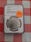 1886 P Morgan Dollar NGC MS63 UNCIRCULATED BETTER DATE SILVER $1 Coin BUY IT NOW
