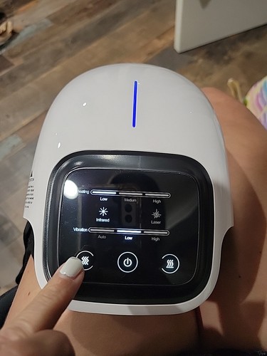 FORTHiQ FQ-ST 1101 Smart Knee Massager White Heat Vibration - Picture 5 of 14