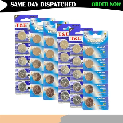 Batería de litio para celda de moneda 2032 CR2032 CR2025 CR2016 pilas de reloj 3v