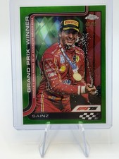 2025 Topps Chrome F1 CARLOS SAINZ Green GP Winner Ferrari F1 GREEN #/99