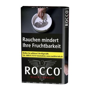 Rocco Black Tobacco Zigarettentabak Pouch Á 38 Gr. zu 4 70