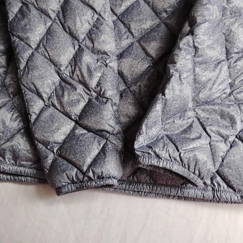 32 Chaqueta Heat Down Grande Para Mujer Embalable Acolchada Gris Abombado Bolsillos con Cremallera Nueva - Imagen 10 de 11