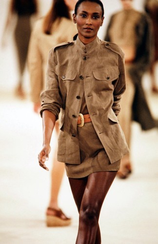 Vintage Ralph Lauren Purple Label Field Jacket 1994 Runway Linen 12 Safari Army - Picture 1 of 12