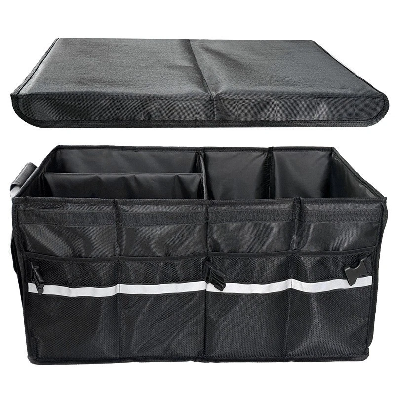 Kofferraumtasche Organizer mit Deckel Kofferraum Autobox Auto Box Tasche - Bild 3 von 4