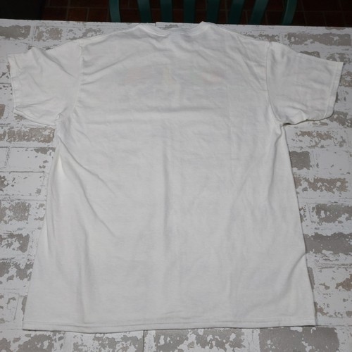 Vintage Tom & Jerry Hemd Herren Large Weiß Kurzarm Rundhalsausschnitt Spellout Y2K - Bild 7 von 9