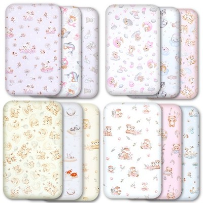 Next to Me Kinderbettlaken 3er Pack - 100% Baumwolle Spannbettlaken (83 x 50 cm) Mehrfachkauf