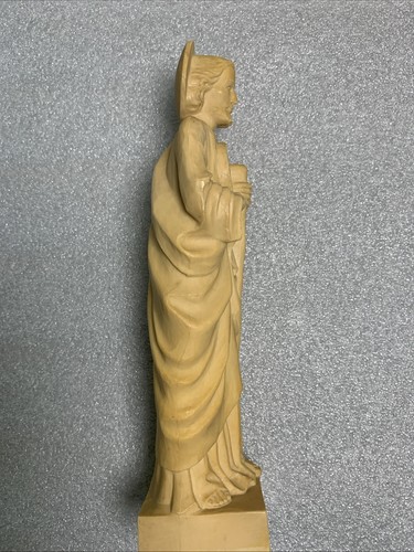Vintage St. Jude Hard Plastic 8” Religious Statue Mid-Century Catholic Figurine - Picture 4 of 8