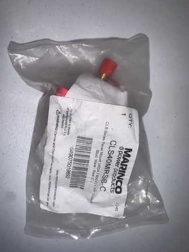 NEW CLS40MRSB-C 1/2-13" Threaded Red Male Stud MARINCO PANEL MOUNT 400A 600V - Picture 21 of 21