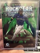 2025 Bowman Chrome Adael Amador Rockstar Rookies Green Refractor /99
