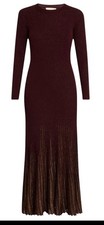 Ulla Johnson Mila Shimmer Ribbed Maxi Dress