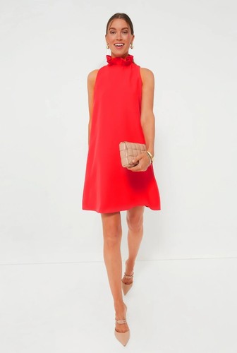 NEW Tuckernuck Poppy Red Blythe Dress Medium $198