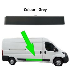 Peugeot Boxer Plastic Protective Side Moulding Strip Door Trim RIGHT O/S GREY 06