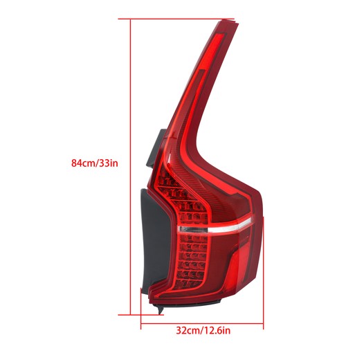 Rear Tail Light Assembly Fit For Volvo XC90 2016-2023 RH Single Clear Lens LED - Picture 7 of 12