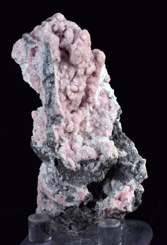 5.9cms RHODOCHROSITE ROSETTE QUARTZ Peru Crystals Collector Specimen R742 - Picture 3 of 8