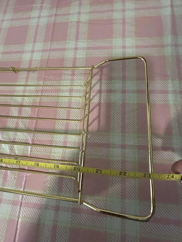 Bandeja de bañera de metal dorado  Foto 3 de 4