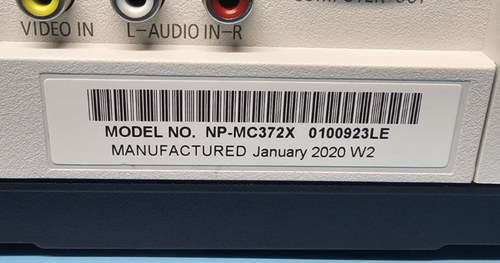 NEC, NP-MC372X Projector 3700 Lumens 1024x768 HDMI 16000:1, 1485 Lamp Hours. - Picture 7 of 11