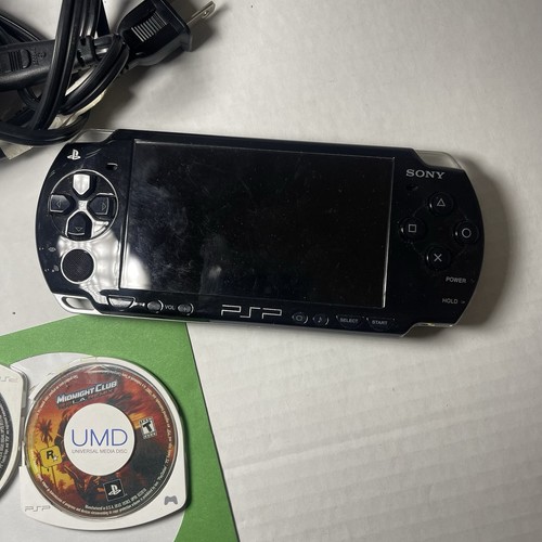 Sony PSP 2001 Black! +Charger + Memory Card- Great Condition With Game Usa Works - Picture 3 of 7
