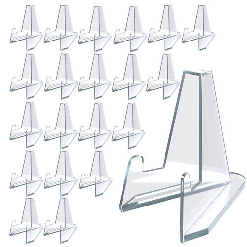 20 Pack Card Display Stand, Acrylic Easel Card Display, Sports Card Holder St...