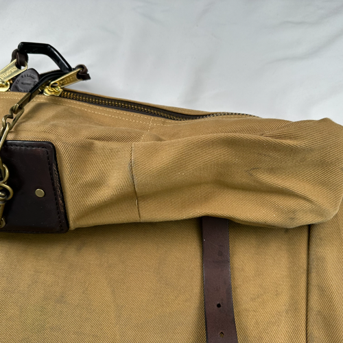 Filson 270 Tan Rugged Twill Garment Bag Hanging Suit Luggage - Picture 5 of 8