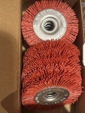10 Pack) Eazypower 88563 Fine/Medium Nylon Wheel Brush, 3" Dia x 1/2”W x 1/2
