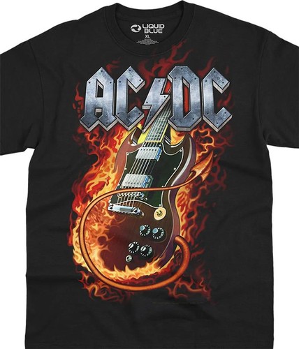 ACDC Thunderstruck Black T-Shirt Sizes L, XL, 2XL - Picture 1 of 3