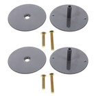  2 Pcs Door Hole Guard Plate Shield Dead Bolt Cover Deadbolt Lock