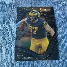 Aidan Hutchinson 2022 Select Draft Retail Blue #198 Michigan Lions RC Rookie