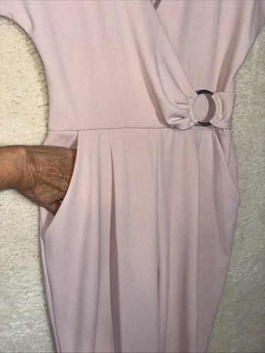 Express Jumpsuit Womens Sz Sm Mauve Sleeveless Straight Leg One-Piece Classic - Picture 6 of 7