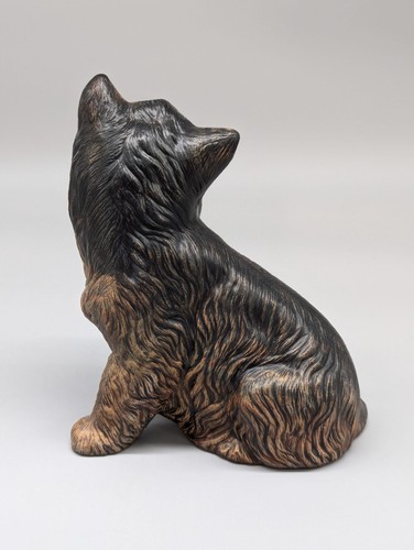 Realistischer Yorkshire Terrier Welpe Hund Garten Statue Yorkie 6,5" Wohndeko - Bild 4 von 9