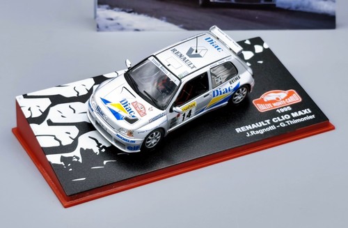 1:43 IXO Altaya Renault Clio Maxi 1995 Rallye Monte-Carlo #14 Ragnotti-Thimonier - Foto 2 di 3