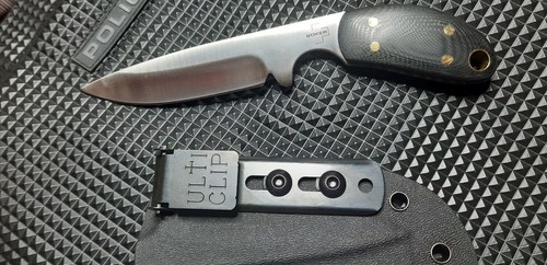 Boker Plus Fixed Blade Pocket Knife 3.375" Satin Blade, Black G10 Handles,BOXED - Picture 5 of 9