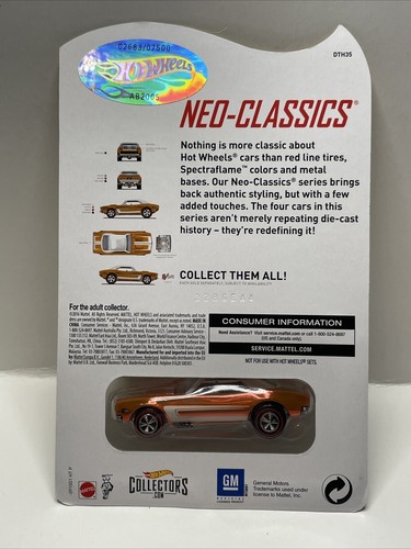 Hot Wheels '67 Camaro Orange 2016 Series 14 Neo-Classics RLC #2683/7500 - Picture 3 of 5