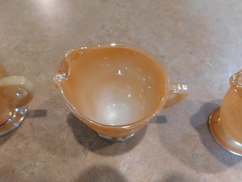 Fire King Peach Luster Creamer - Picture 4 of 9