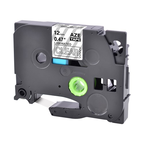 1PK Fits Brother P-Touch TZ-135 TZe-135 White on Clear Label Tape PT1290 0.47" - Picture 3 of 11