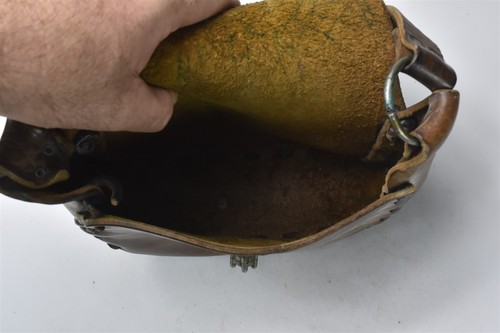 Vintage TOOLED LEATHER PURSE SHOULDER STRAP MUSHROOM DESIGN #07267 - Picture 7 of 9