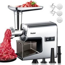 Electric Meat Grinder,3000W Max Heavy Duty Stainless Steel Meat Mincer with 2...