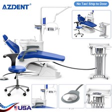 Dental Chair Unit Computer Controlled DC Motor Hard Leather PU with Stool FDA US