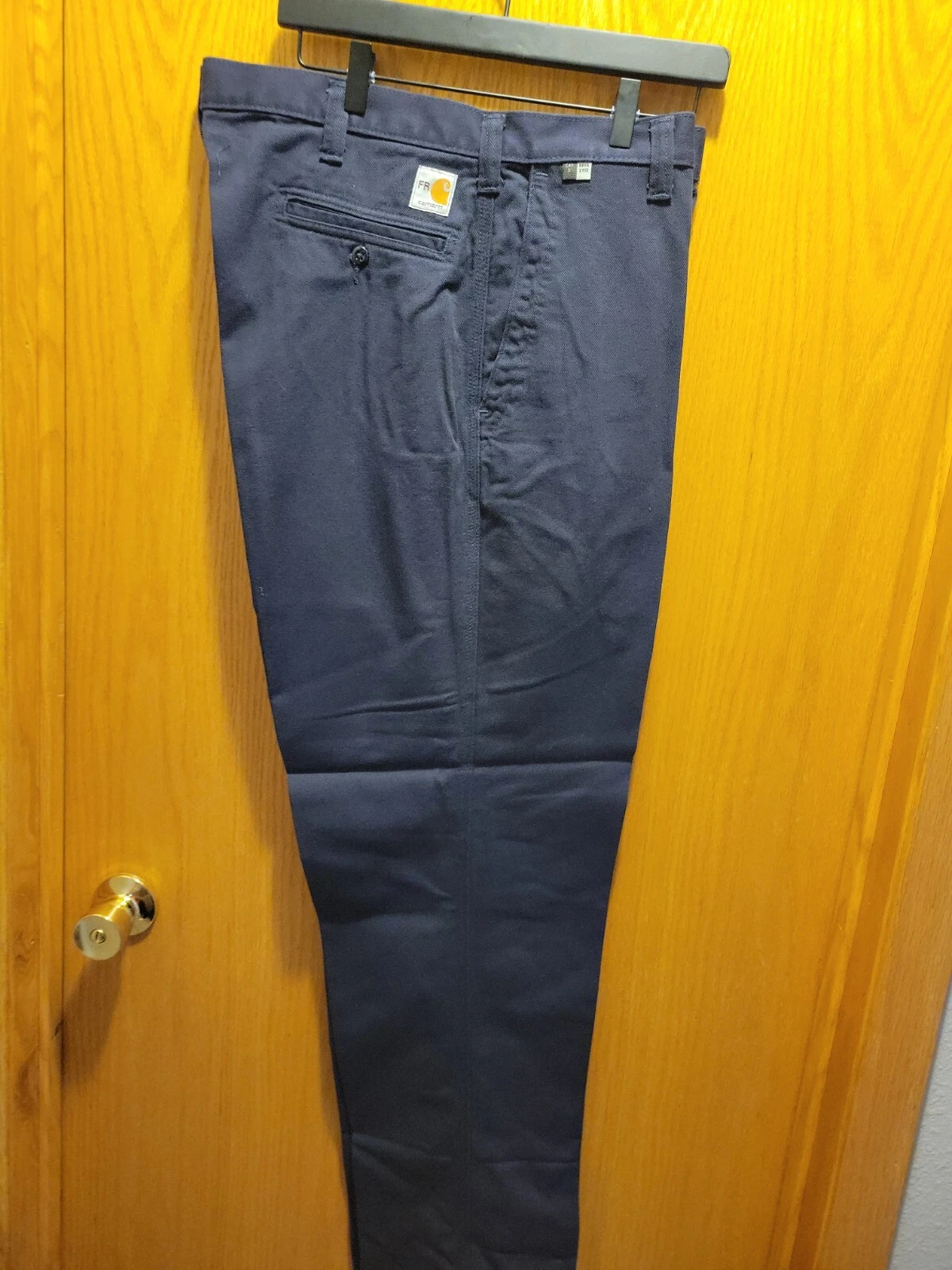 Carhartt FR 40x28 Flame Resistant Navy Blue Canvas Work Pants 371-20 Welder New