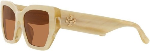 Tory Burch TY7187U Brown & Ivory Horn Sunglasses 53mm - Picture 3 of 3