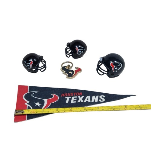 Houston Texans Mini NFL Football Helmets, Pennant, & Keychain Gift Lot - Picture 2 of 13