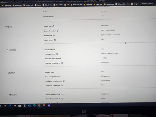 Lenovo Yoga C930-13IKB 13.9" Touchscreen (Intel Core i7-8550U, 12GB RAM,... - Picture 10 of 10