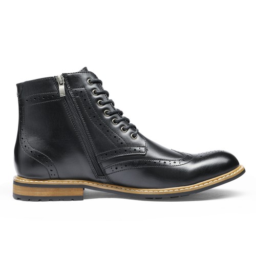 Men's Formal Modern Classic Lace Up Leather Oxford Dress Ankle Boots Size 6.5-15 - Picture 5 of 18