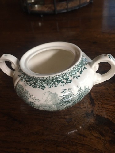 Villeroy Boch Burgenland Green Sugar Bowl - Picture 1 of 3