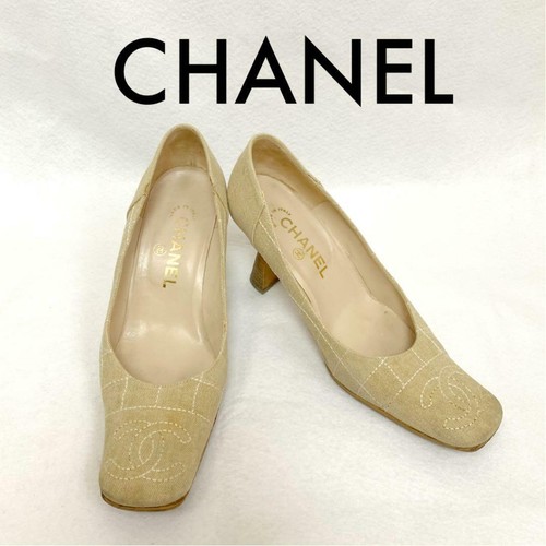 CHANEL Shoes k0034 Cocomark Pumps used in Japan No