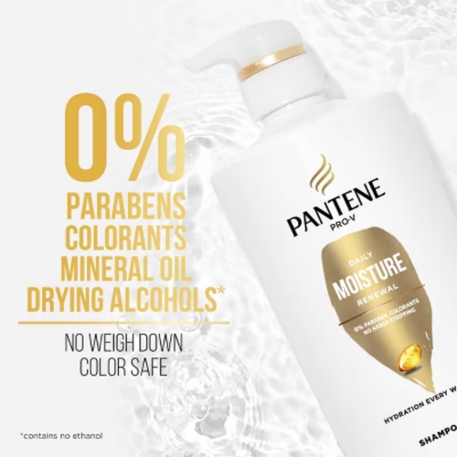 Pantene 2 Pack/23.6 fl oz Each Pro-V Daily Moisture Renewal Shampoo - Picture 4 of 11