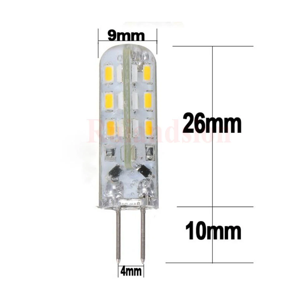 2PCS Fit AC/DC 12V G4 HALOGEN BULBS Light Globe Bright White 6400K Bi-Pin Led - Image 4 of 4